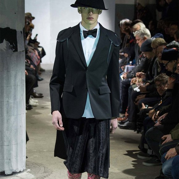 Comme des Garçons Homme Plus Fall 2015 Runway Paneled Raglan Shoulder Jacket - Picture 1 of 5